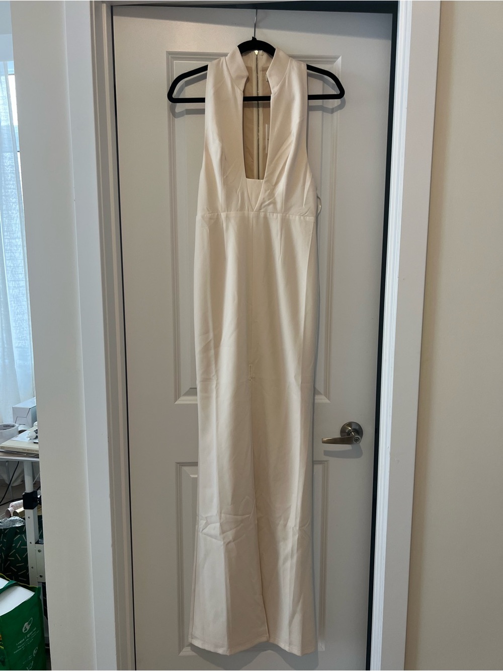 Abyss By Abby Ivory Halter Maxi Dress
